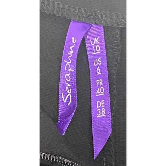 Seraphine Womens Black Maternity Overalls Adjustable Straps Size US 6 neutral - Picture 6 of 12